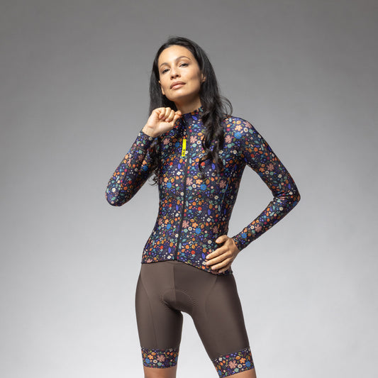 Langarm Trikot Frau Flowery