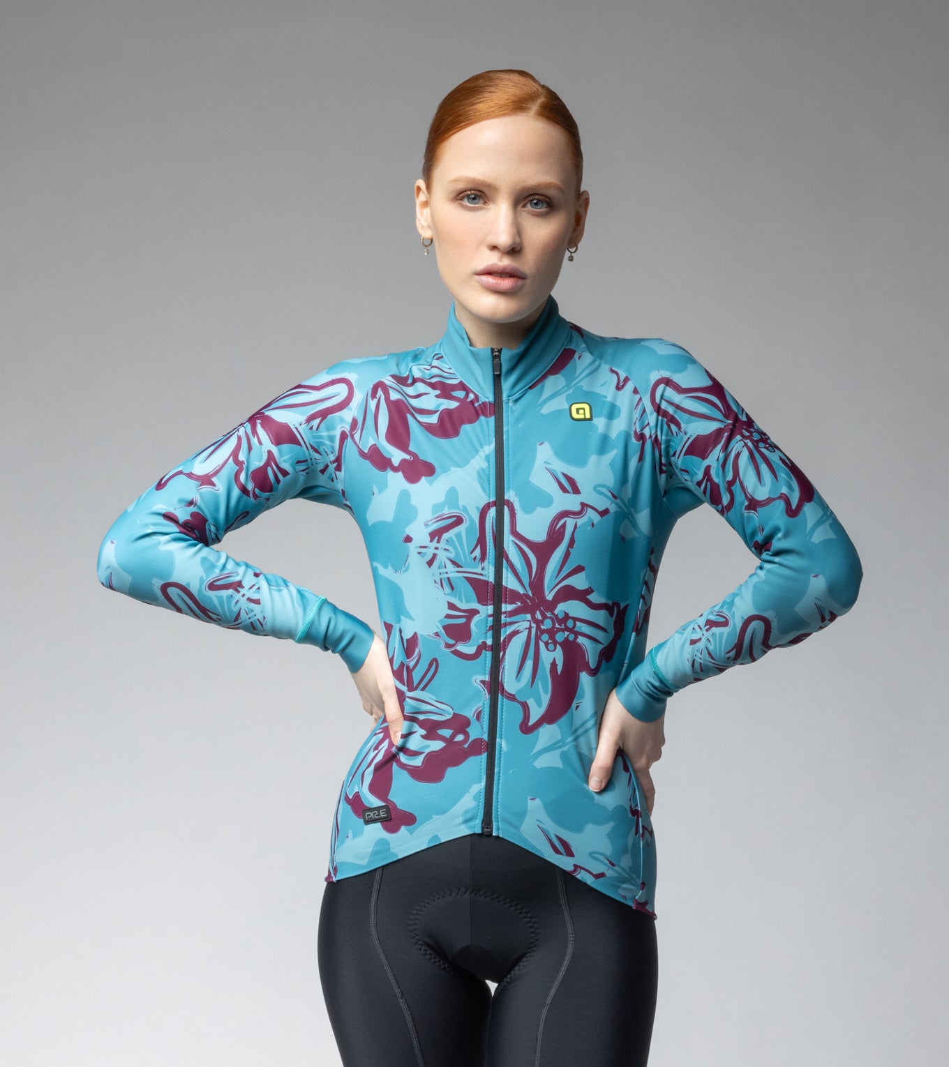 Long Sleeve Jersey Woman Flower Ale Cycling