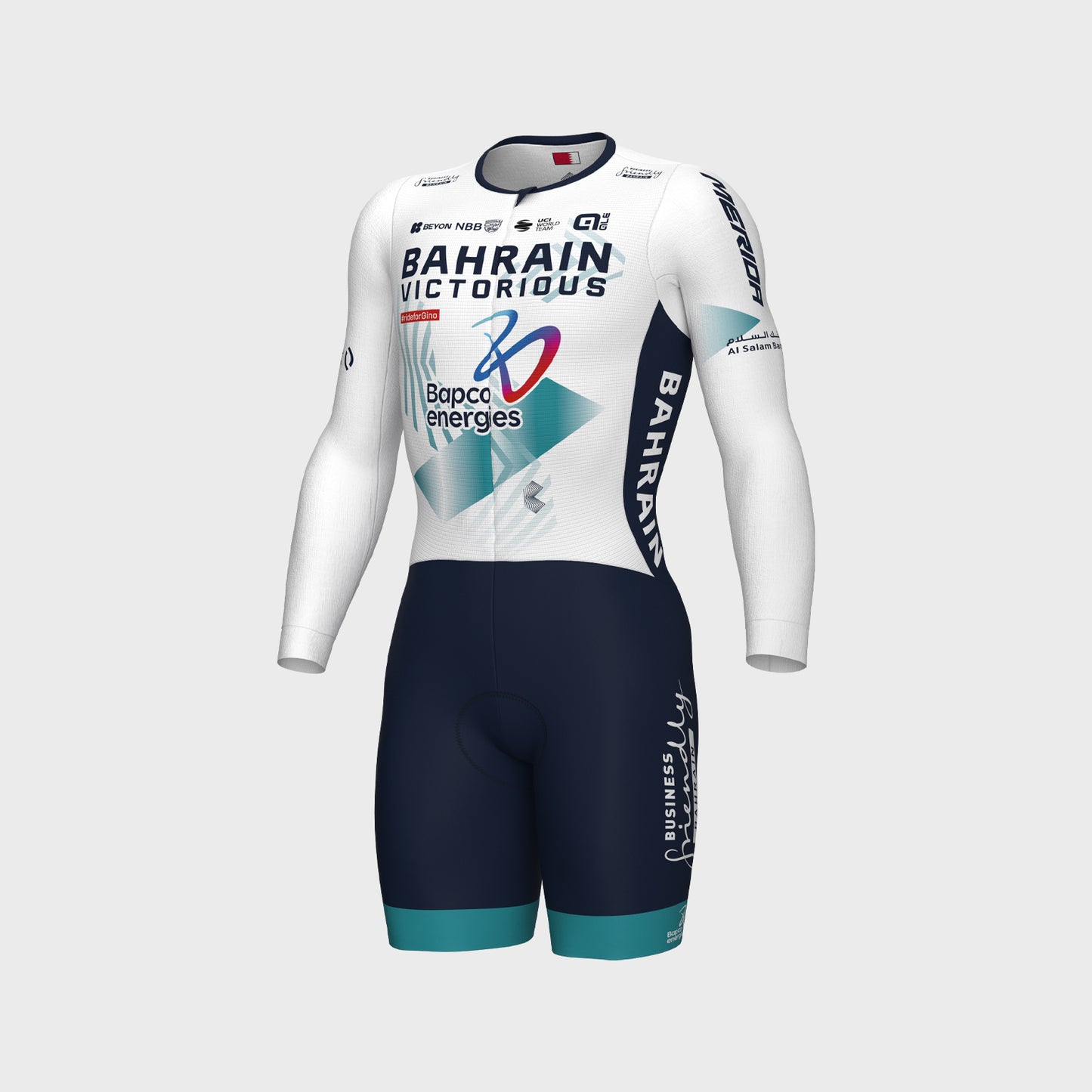 Bahrain Victorious Langarm-Bodysuit für Männer