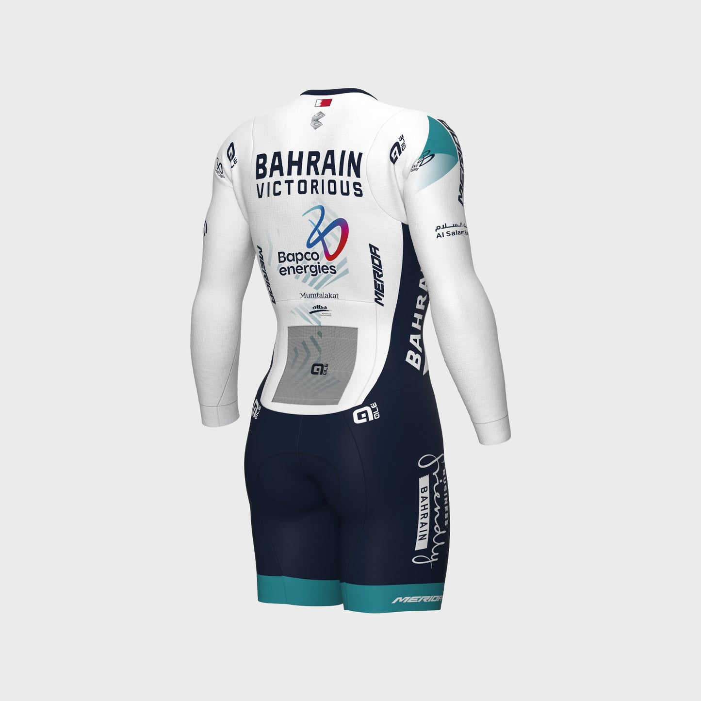 Bahrain Victorious Langarm-Bodysuit für Männer