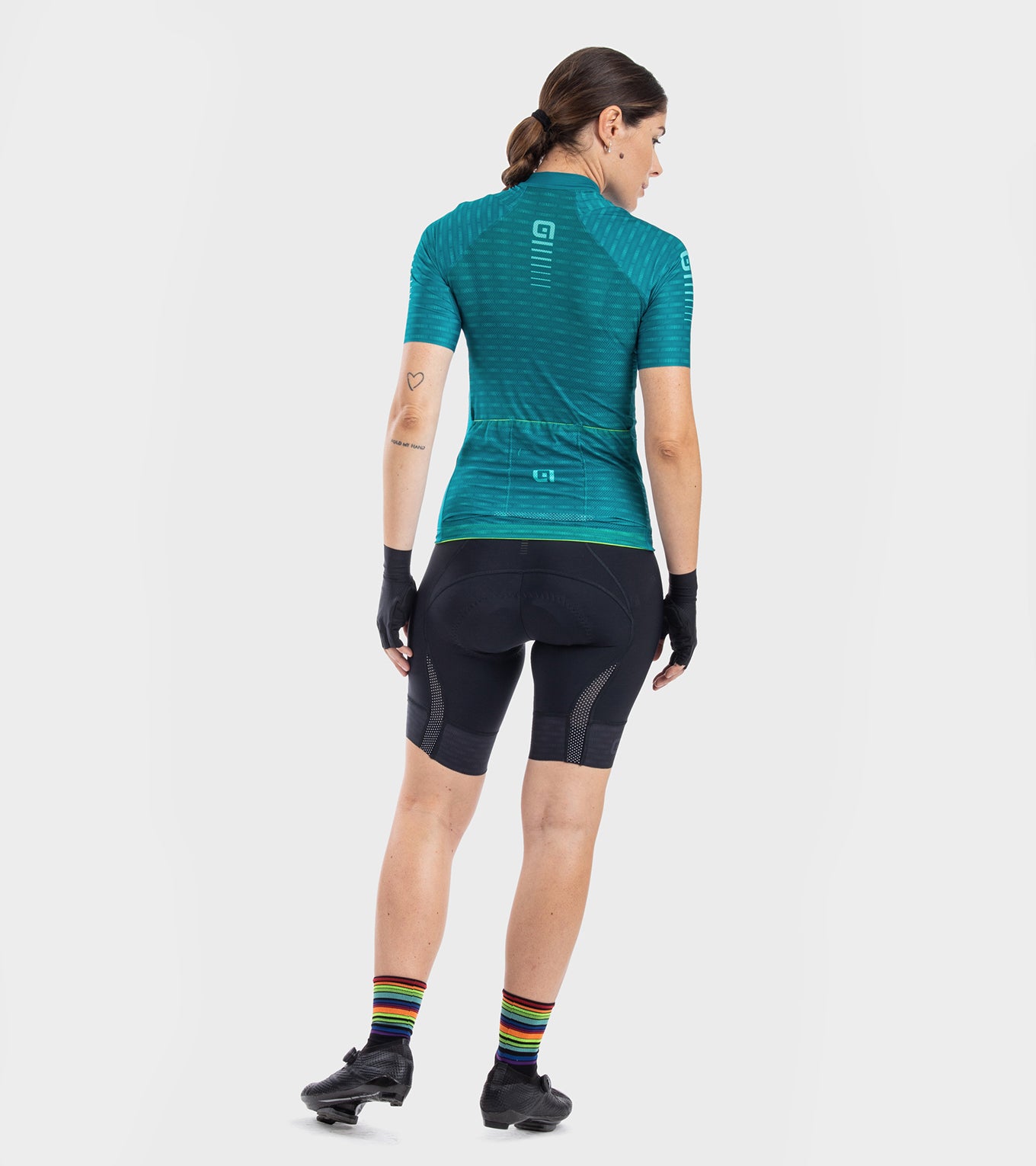 Short Sleeve Jersey Woman Green Road