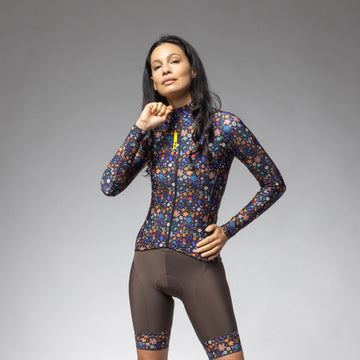 Long Sleeve Jersey Woman Flowery