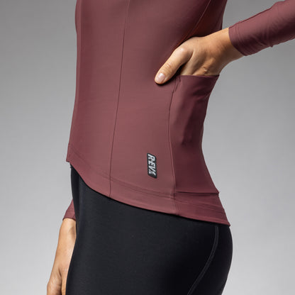 Long Sleeve Jersey Woman Warm Race 2.0