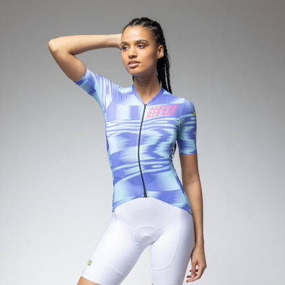 Kurzarm Trikot Frau Techno