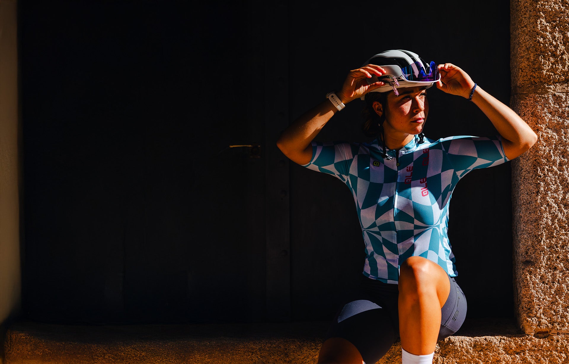 Maglia ciclismo donna ALE' PR-S LOGO bianco Maglia ciclismo donna ALE' PR-S LOGO bianco