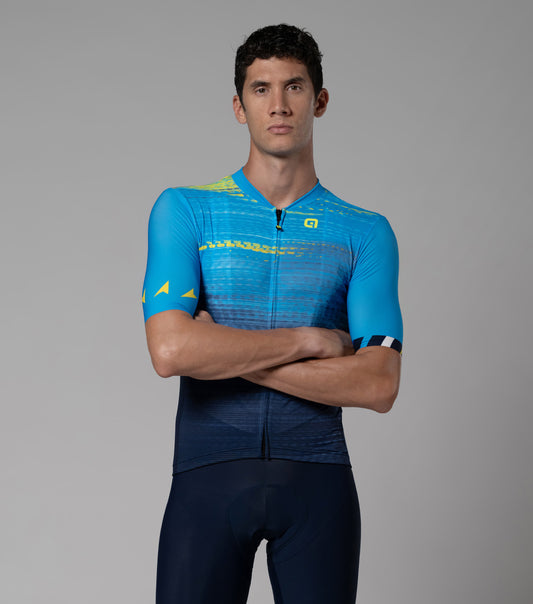 Maglia Manica Corta Unisex Uec Azzurro