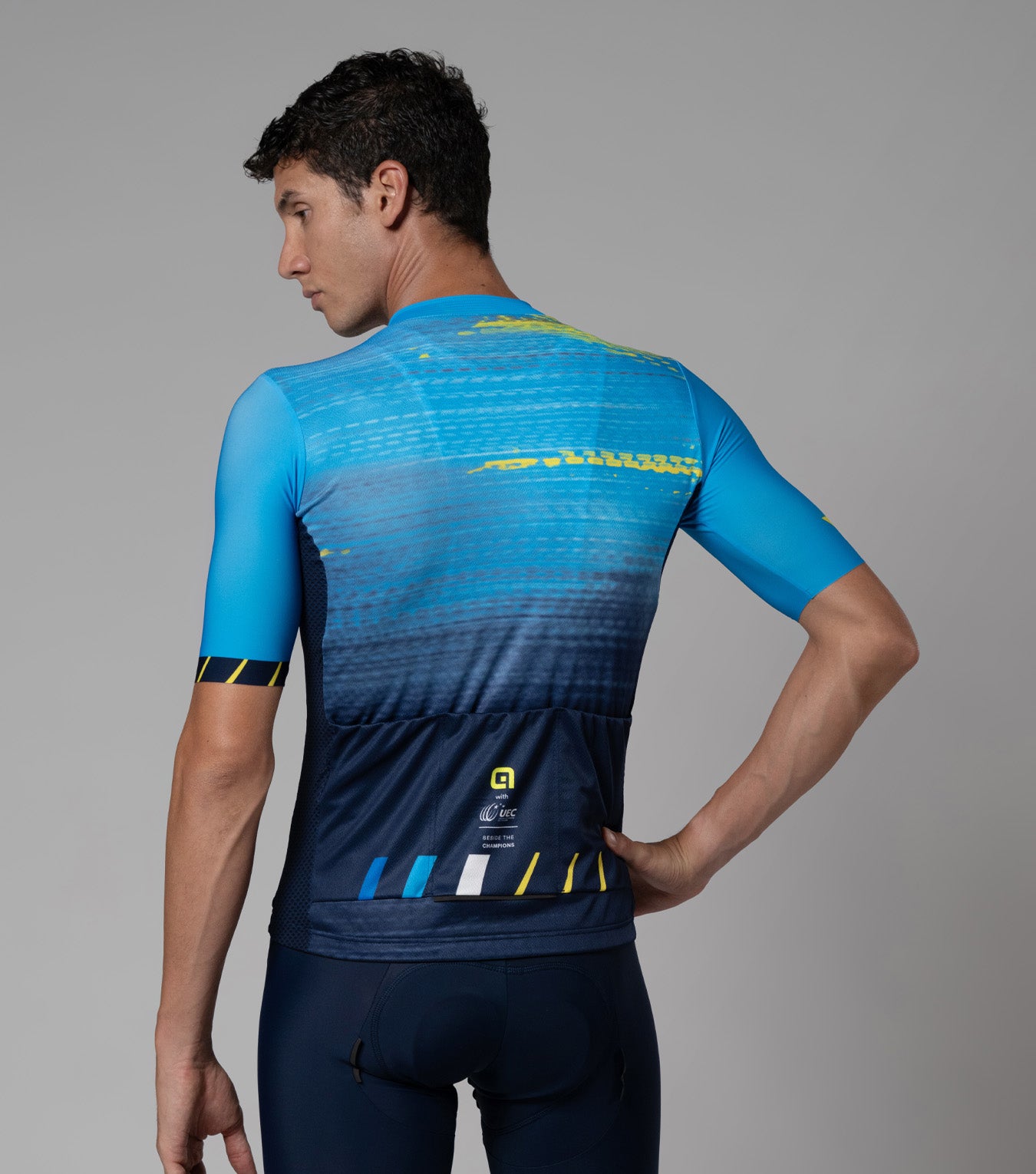 Maglia Manica Corta Unisex Uec Azzurro