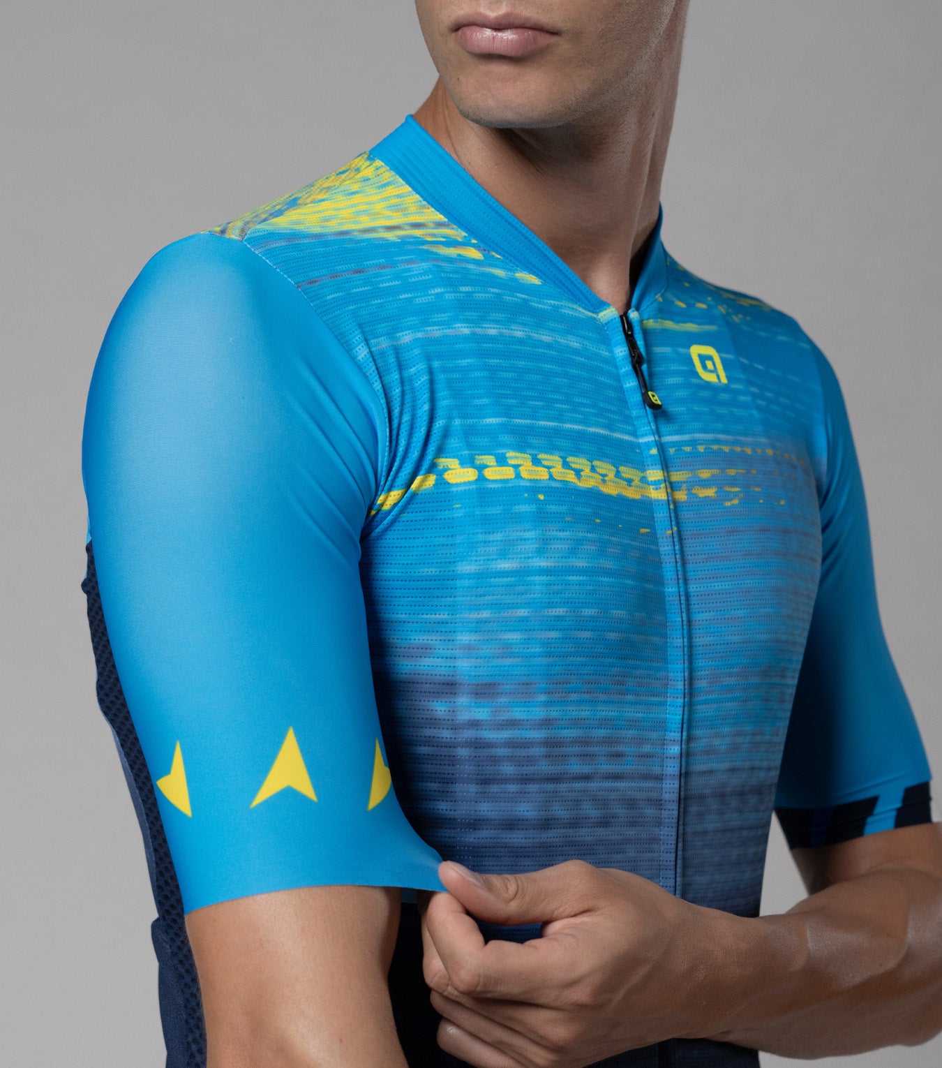 Maglia Manica Corta Unisex Uec Azzurro