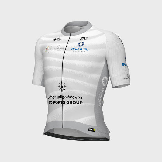 Short Sleeve Jersey Man Uae Tour Bianca