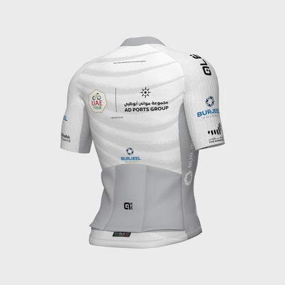Short Sleeve Jersey Man Uae Tour Bianca