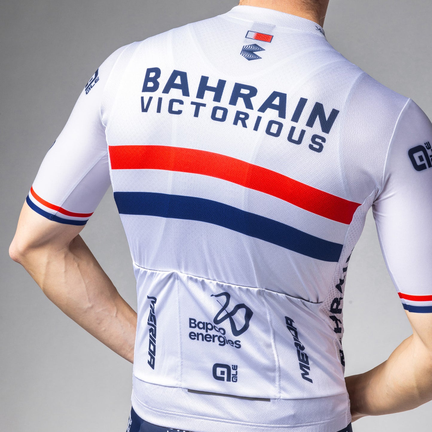 Short Sleeve Jersey Man Bahrain Victorious Campione Britannico