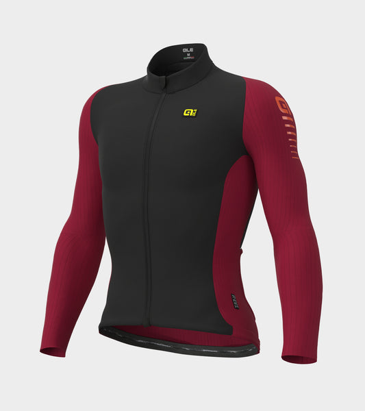 Langarm Trikot Mann Warm Race 2.0