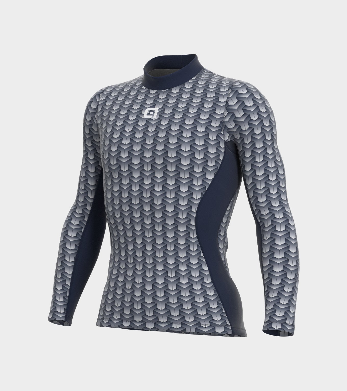 Long Sleeve Base Layer Man Cubes