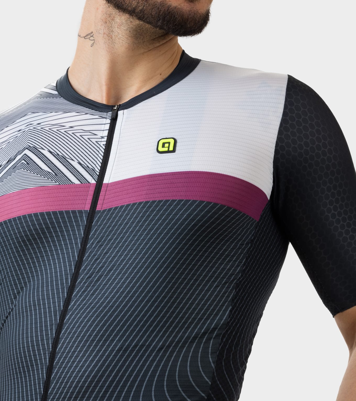 Kurzarm Trikot Mann Zig Zag