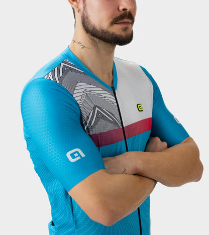 Kurzarm Trikot Mann Zig Zag