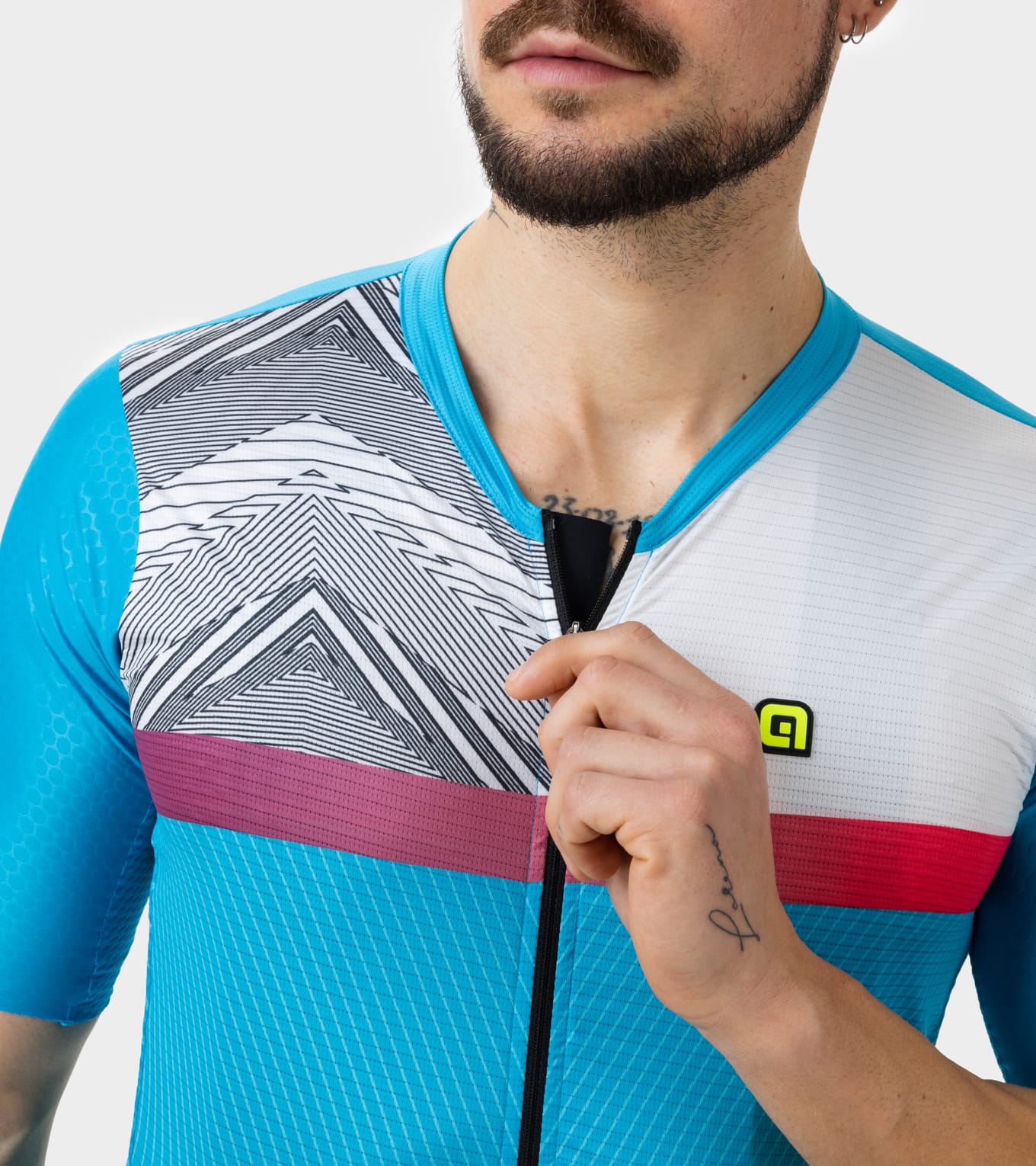 Kurzarm Trikot Mann Zig Zag