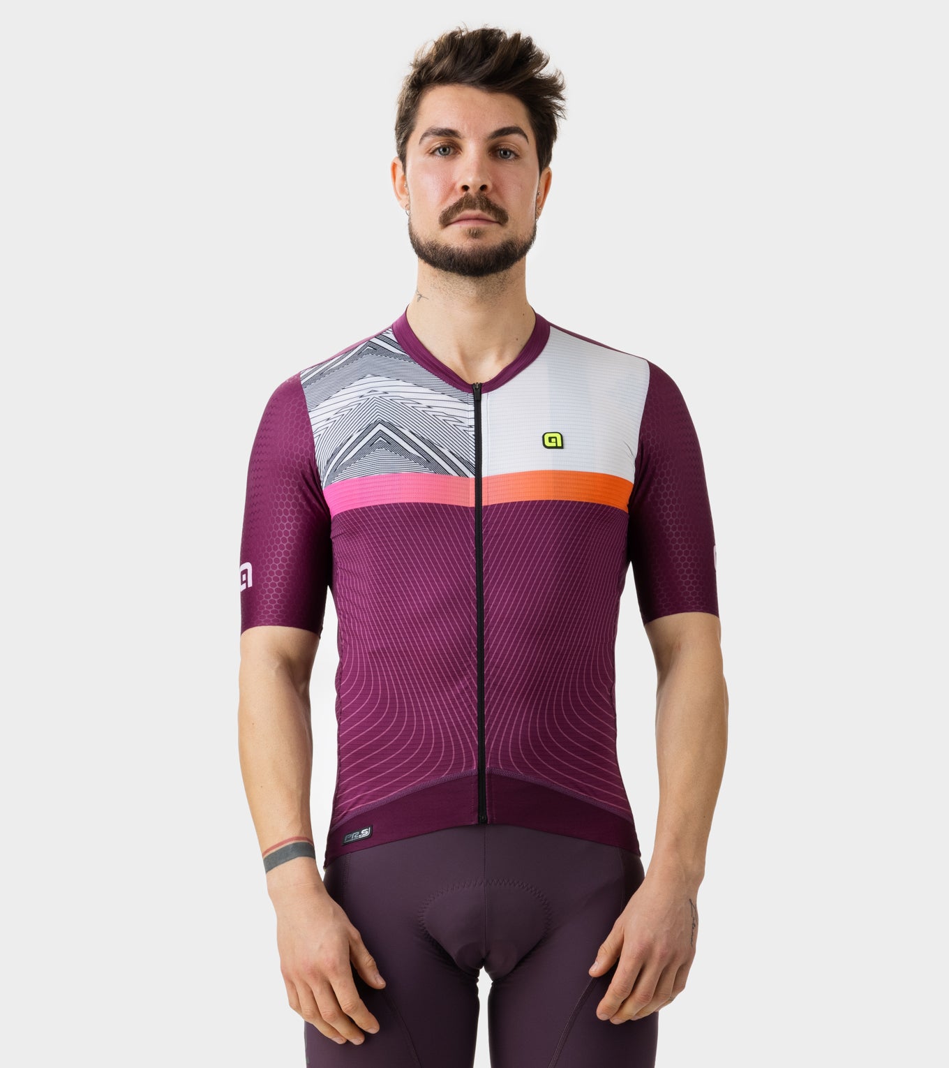 Kurzarm Trikot Mann Zig Zag