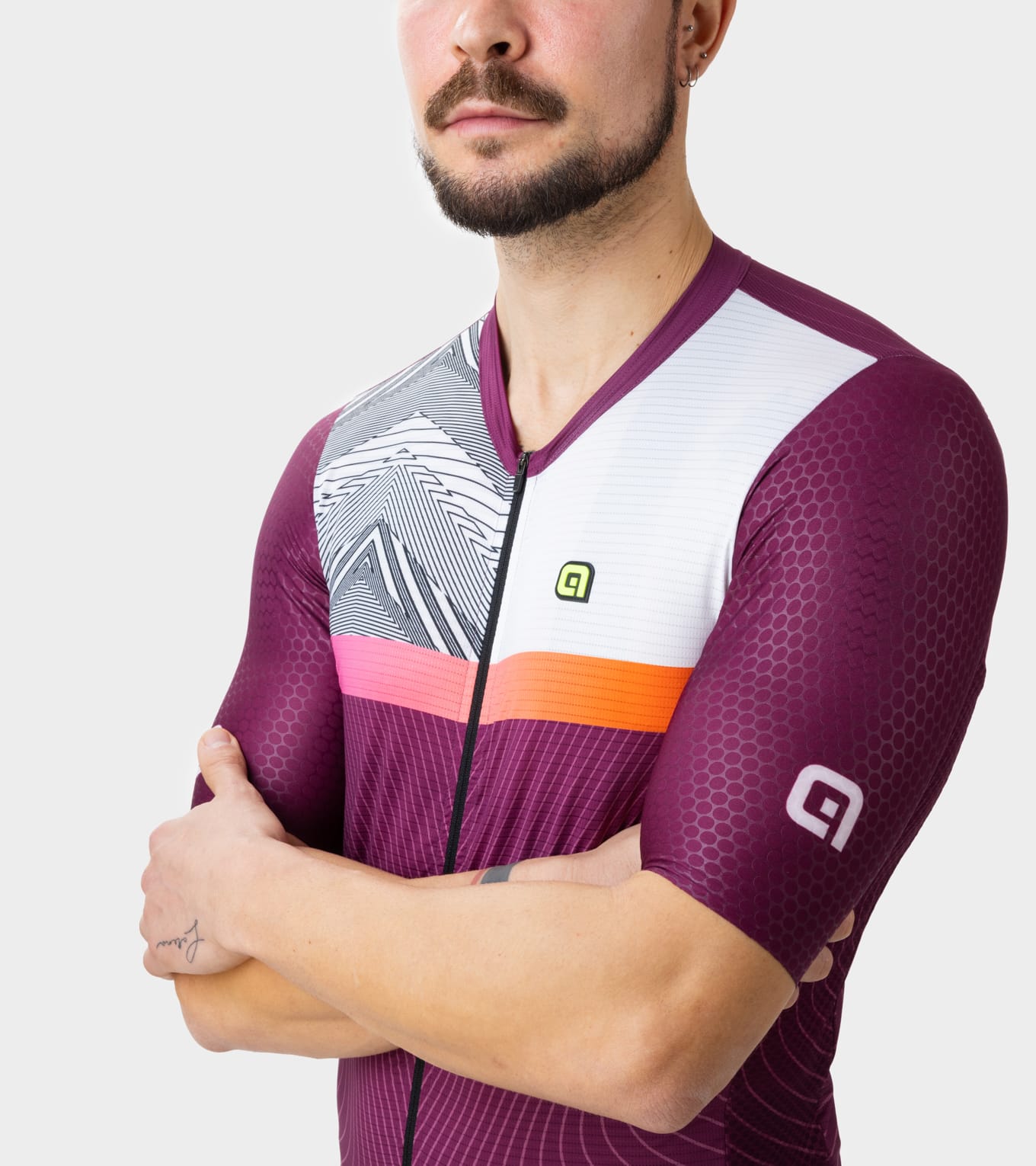 Kurzarm Trikot Mann Zig Zag