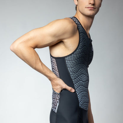 Front Zipper Skinsuits Man Dive