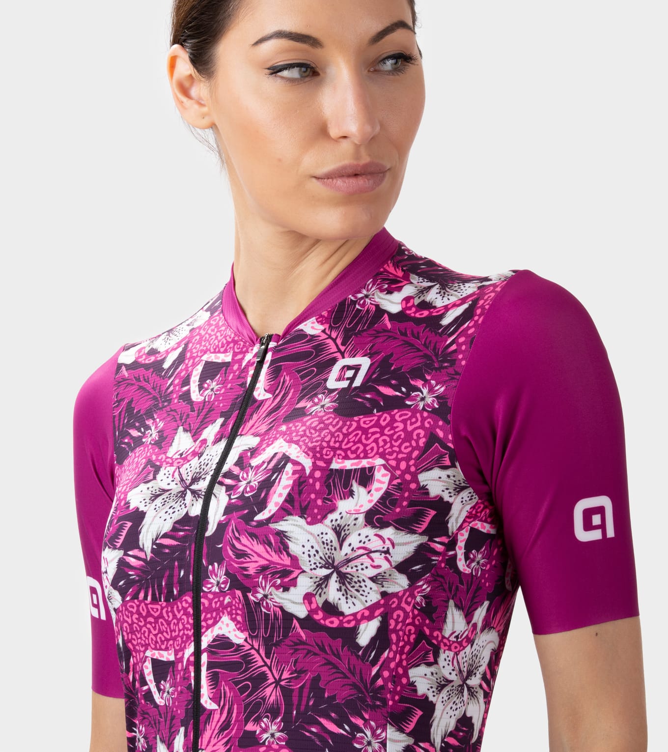 Short Sleeve Jersey Woman Hibiscus