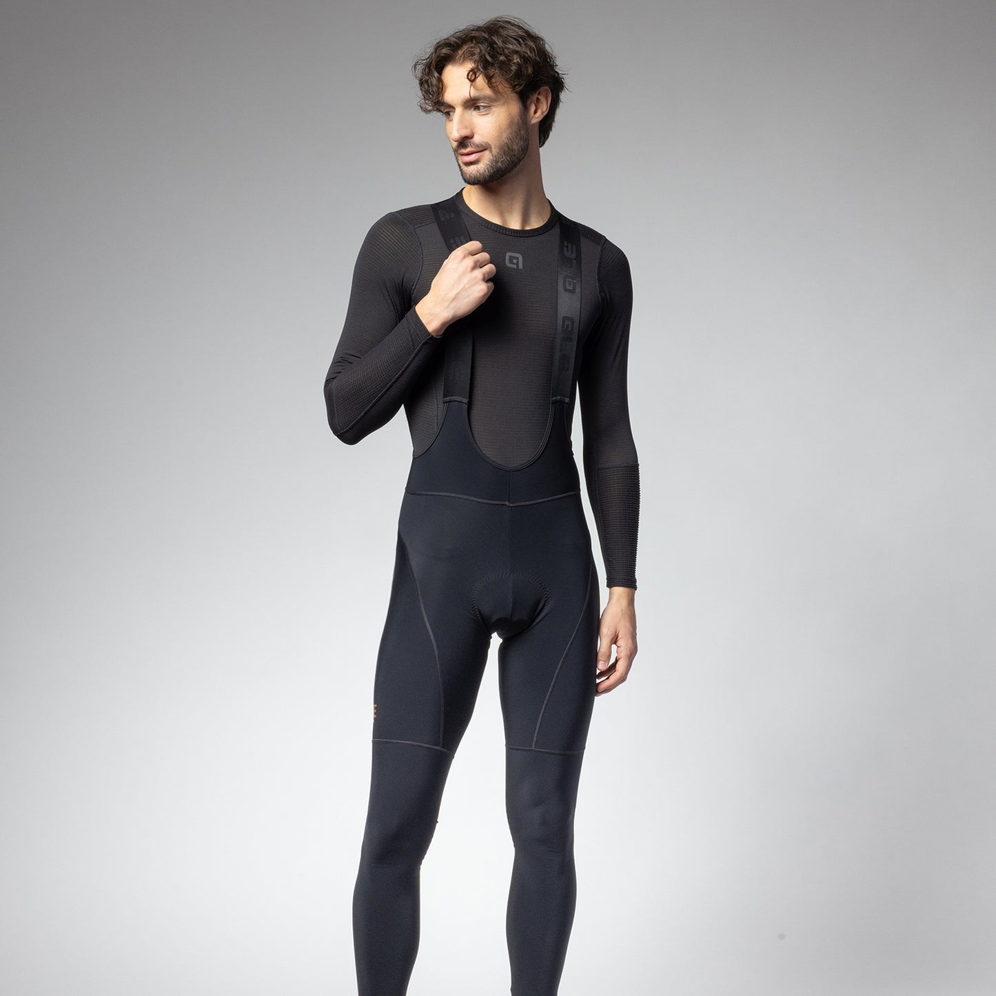 Lange Trägerhose Mann T-black