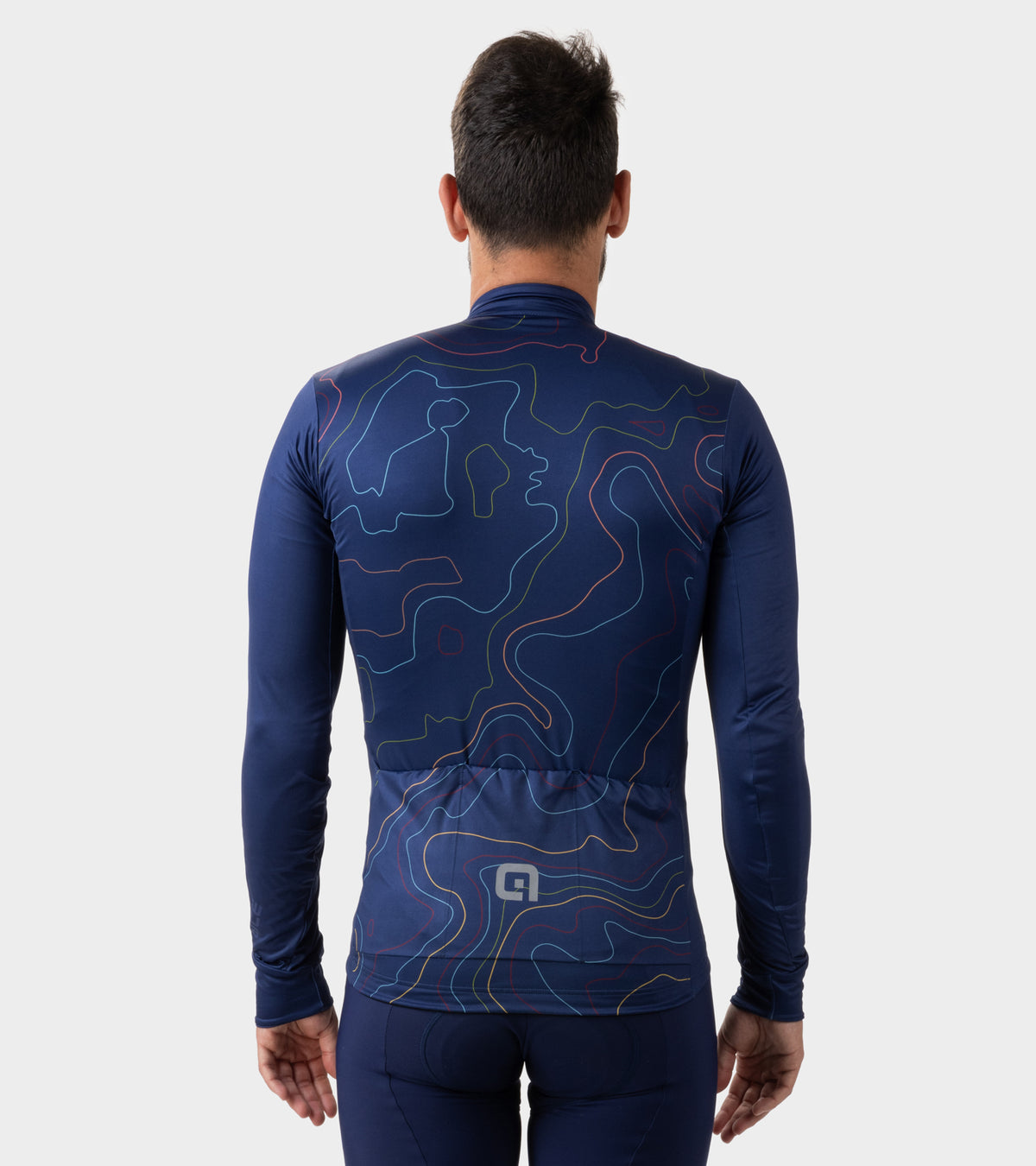 Maglia Da Ciclismo Uomo Manica Lunga - Tricot Traspirante, 3 Tasche Posteriori, Riflettente, Per Bici Strada E MTB