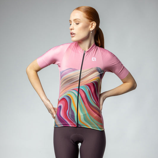 Kurzarm Trikot Frau Rainbow