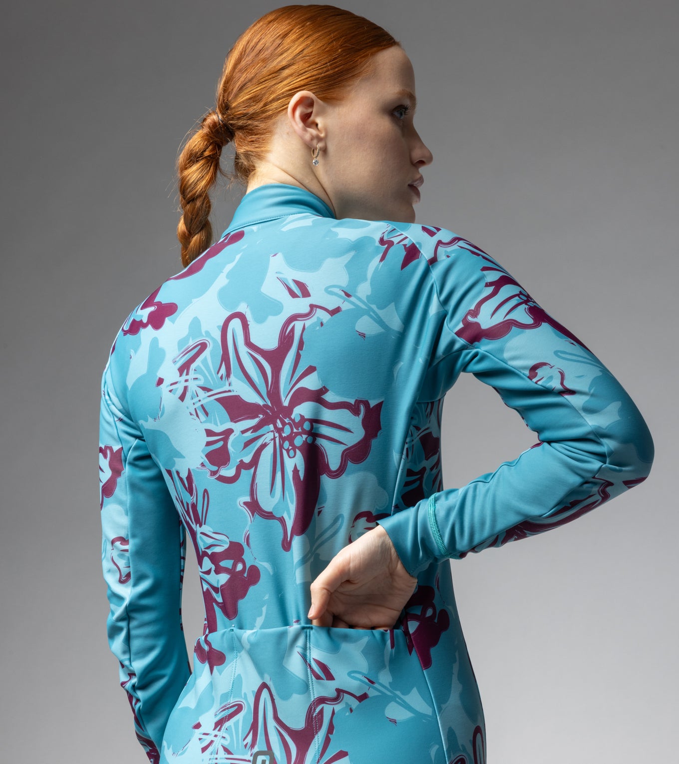 Long Sleeve Jersey Woman Flower