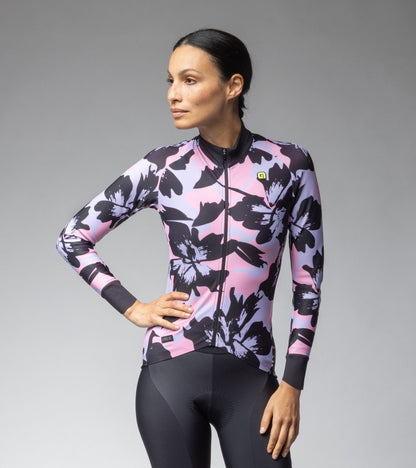 Long Sleeve Jersey Woman Flower