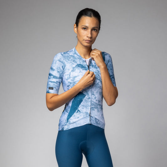 Short Sleeve Jersey Woman Marble