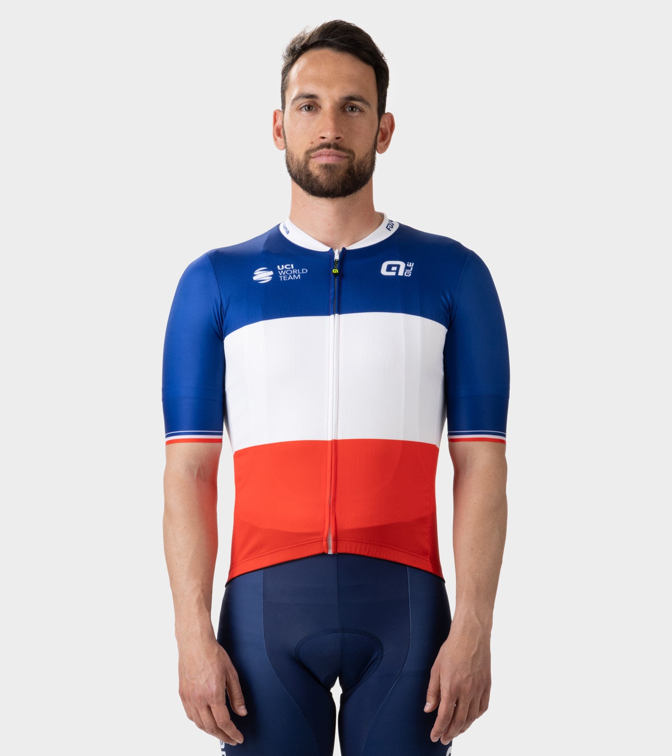 Kurzarm Trikot Mann Groupama Fdj Campione Francia