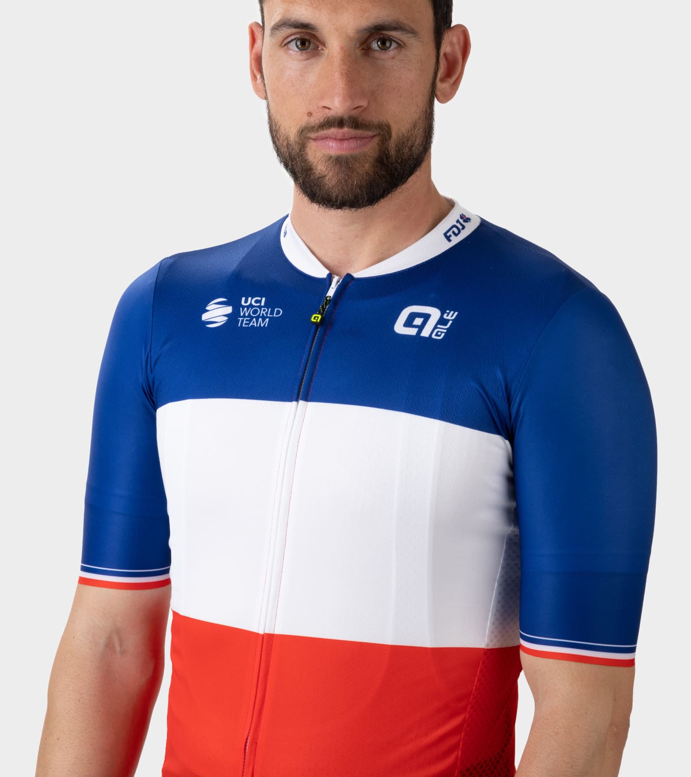 Kurzarm Trikot Mann Groupama Fdj Campione Francia